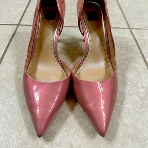 White House Black Market Ella Mid Pump Heels Shoes Mineral Pink Size 10 US